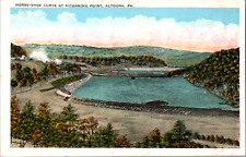 C. 1920 Horse Shoe Curve Kitanning Point Altoona PA Postcard Norfolk Railway  picture