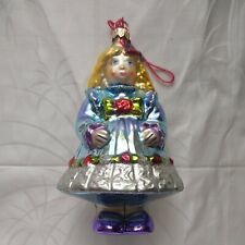SPODE Christmas Ornament Glasscots Slavic Treasures Girl Doll Blown Glass picture