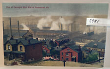 Early Carnegie Steel Mill Works Homestead Pa. Worker Houses Laundry NEW Postcard picture