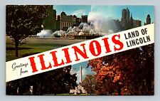 Split View Greetings From Illinois Land of Lincoln picture