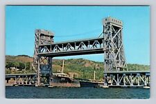Hancock MI-Michigan, Cantilever Bridge Across Portage Lake, Vintage Postcard picture