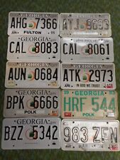 Bulk Mixed Lot Of 10 Georgia Vehicle Plates picture