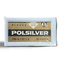 Polsilver Vintage DE Razor Blades (5 Blade Tucks - New Old Stock - Poland) picture