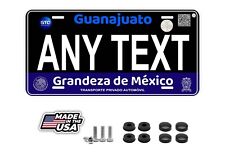 Black Guanajuato Mexico Personalized Novelty Car License Plates Any Text picture