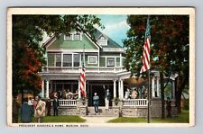 Marion OH-Ohio, President Harding's Home, Vintage Postcard picture