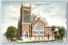 Beloit Wisconsin WI Postcard Methodist Episcopal Church Exterior c1911 Vintage picture