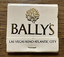 Vintage Bally's Casino Hotel Las Vegas Reno Nevada Matchbook Unstruck Full White picture