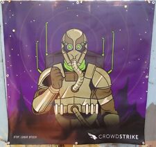 Rare CROWDSTRIKE Cyber Security LUNAR SPIDER Threat Actor Canvas Sign - LOOK picture