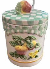 Vintage Apple Design Cookie Jar *P picture