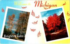 1962, Welcome to HOUGHTON LAKE, Michigan Postcard picture