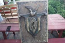 antique carved / painted wood folk art decoy trade sign old original paint picture