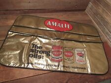 Vintage AMALIE Motor Oil Mechanic Fender Apron Cover Service Gas Station picture