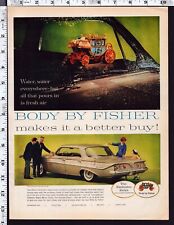 1961 Vintage Print Ad Body by Fisher Car picture