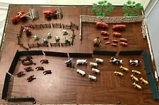 Vintage Farm Set Miniature Plastic Toy Play Set 76 Pieces  picture