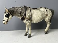 VTG Breyer Model #205 Old Timer Cart Horse Glossy Dapple Grey Traditional No Hat picture