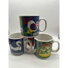 Vtg Grant Howard 12 Days of Christmas Coffee Mugs Set of 4 picture