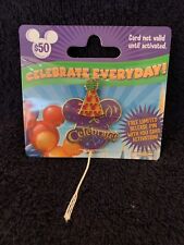LR Disney Pin Mickey Gift Card Promotion Celebrate Everyday Balloon Party Hat picture