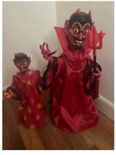 DEVIL SATAN MOTIONETTE LOT DISPLAY ONLY RARE WITCH TIME HALLOWEEN picture
