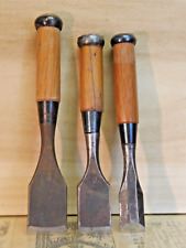 JAPANESE CHISEL DAMEKIRI NOMI Set of 3 Blade 49, 42, 31mm from Japan  a997 picture