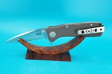 SOG Twitch XL Assisted Open Plain Edge Gray Handle Folding Pocket Knife picture