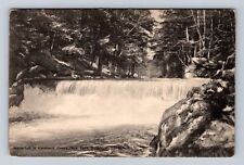 Hemlock Grove NY-New York, Waterfall, Botanical Garden, Vintage Postcard picture