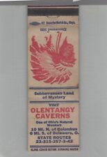 Matchbook Cover Olentangy Caverns Delaware, OH picture