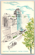 1950's Art Postcard~ Hotel Dorset~ New York City, New York~ NY~ NYC picture