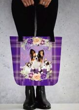 New Papillion Dog Puppy Purse Reusable Tote Book Shop Bag  Only 1 picture