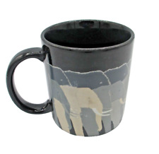 Vintage Otagiri Japan Black Coffee Tea Mug Tuskers Elephant by Tom Taylor picture