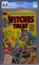 WITCHES TALES #1 CGC 4.0 BONDAGE COVER PRE-CODE HORROR picture