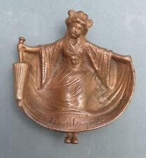 Vint The Yellow Peril Naughty Geisha Bronze Ashtray Jewelry Pin Tray Coin Dish picture