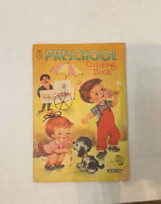 Vintage PRESCHOOL COLORING BOOK Early 1960's Saalfield Publishing picture