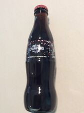 COCA COLA  ATLANTA BRAVES WORLD CHAMPIONS 2021 ~ 8 OUNCE GLASS BOTTLE NEW SEALED picture