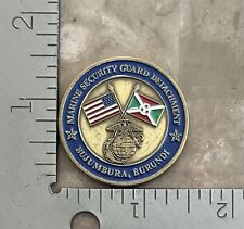 DoS, DSS, MSG DET, Marine Security Guard, Bujumbura, Burundi, Challenge Coin picture