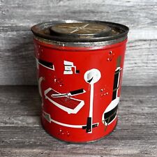 Vintage Procter & Gamble Fluffo Shortening Red Empty Tin picture