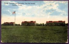 1915 Fort McIntosh Laredo Texas Parade Grounds & Barracks Postcard picture