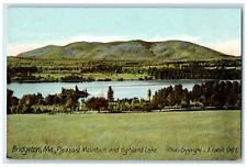 c1910's Pleasant Mountain And Highland Lake Bridgeton Maine ME Antique Postcard picture