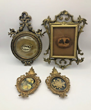 Vintage Set of 4 Italian Style Frames Made In Hong Kong With Treasures Inside picture