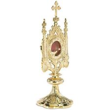 Church Brass Ornate Monstrance with Removable Luna Supplies for Chapel 15 In picture