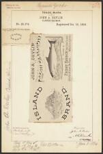 Trademark registration by John A. Devlin for Island Brand Canned Salmon picture