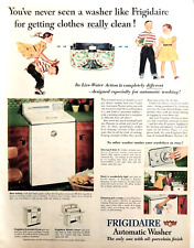 Frigidaire washing machine ad vintage 1952 messy kids original advertisement picture