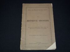 1873 A HISTORICAL DISCOURSE BOOK - LOWELL MASSACHUETTS - J 7986 picture