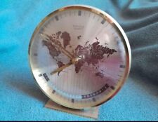Rare Vintage MCM Kienzle World Time Brass Mantle Clock picture