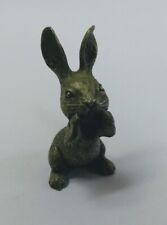 Vtg Spoontiques Pewter Whispering Rabbit Hare Bunny Figure No 89 - 1.5