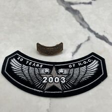 New Vintage Harley Davidson 2003 HOG Patch and Lapel Pin NOS H-D 20 YEARS picture