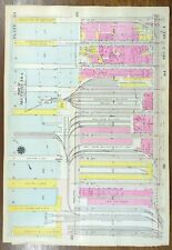1916 CHELSEA WATERFRONT MANHATTAN NEW YORK CITY Land Map HUDSON RIVER WHARVES NY picture