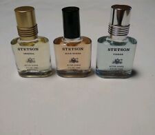 Stetson Cologne After Shave Lot Rich Suede, Fresh, Original .5 oz 15ml Coty picture