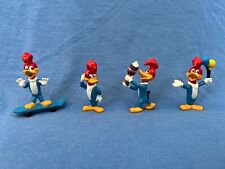 Vintage Woody the Woodpecker Figurines PVC Lot of 4 Skateboard Ice Cream Cartoon picture