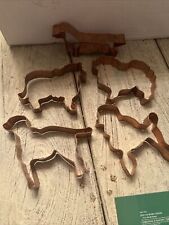 Martha Stewart By Mail *RARE* Dogs #1 Copper Cookie Cutter 5 Piece Set picture