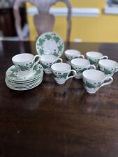 Wedgwood antique demitasse cup and saucer sets Napoleon Ivy Made In England picture